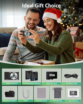 Yoodee includes 32GB card and two batteries for ready-to-shoot days