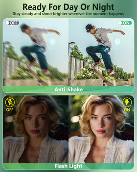 Yoodee anti-shake keeps footage steady during movement and action
