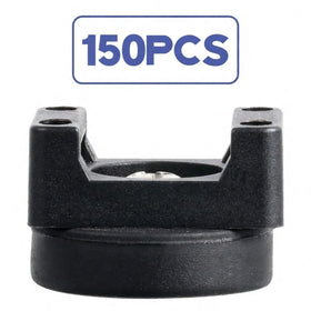 Yookeer black cable-tie mount base in use for desk cord management.