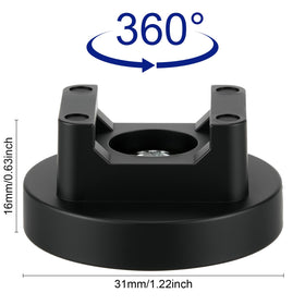 Yookeer close-up of rubber pad and zip tie slot for slip-resistant cable hold