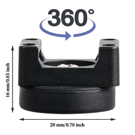 Yookeer close-up of rubber sleeve and steel core demonstrating secure lateral grip