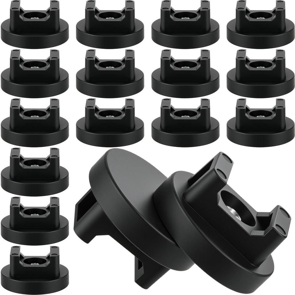 Yookeer front view of magnetic zip tie bases showing compact design and easy storage