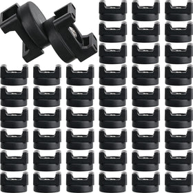 Yookeer front view of 50 magnetic zip tie mounts showing quantity and compact design benefit