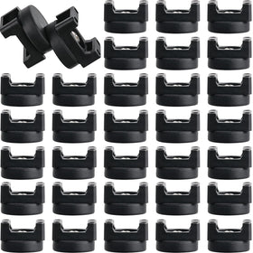 Yookeer front packaging showing 30 black magnetic zip tie bases and neat storage benefit