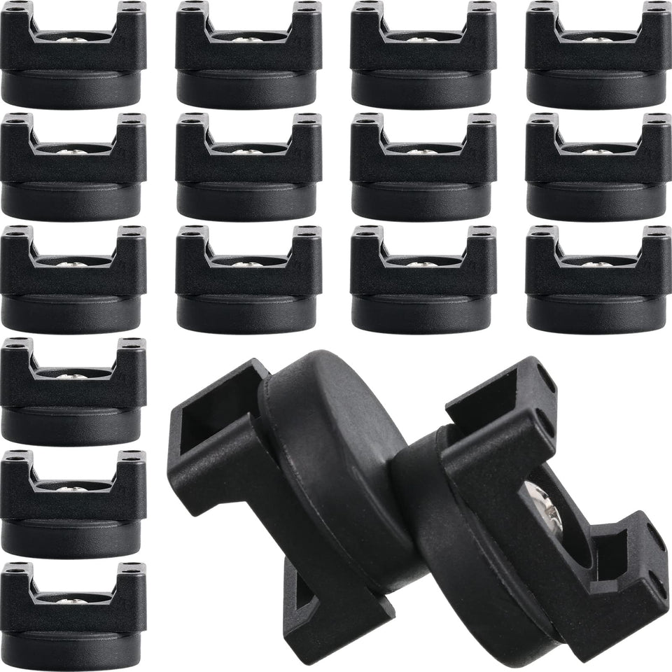 Yookeer front packaging showing 15 magnetic zip tie mounts — organized storage benefit