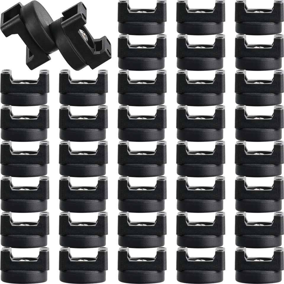 Yookeer magnetic zip tie mounts pack showing 40 bases and product benefit neat organization
