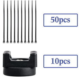 Yookeer magnetic zip tie mount featuring rubber bases protects surfaces.