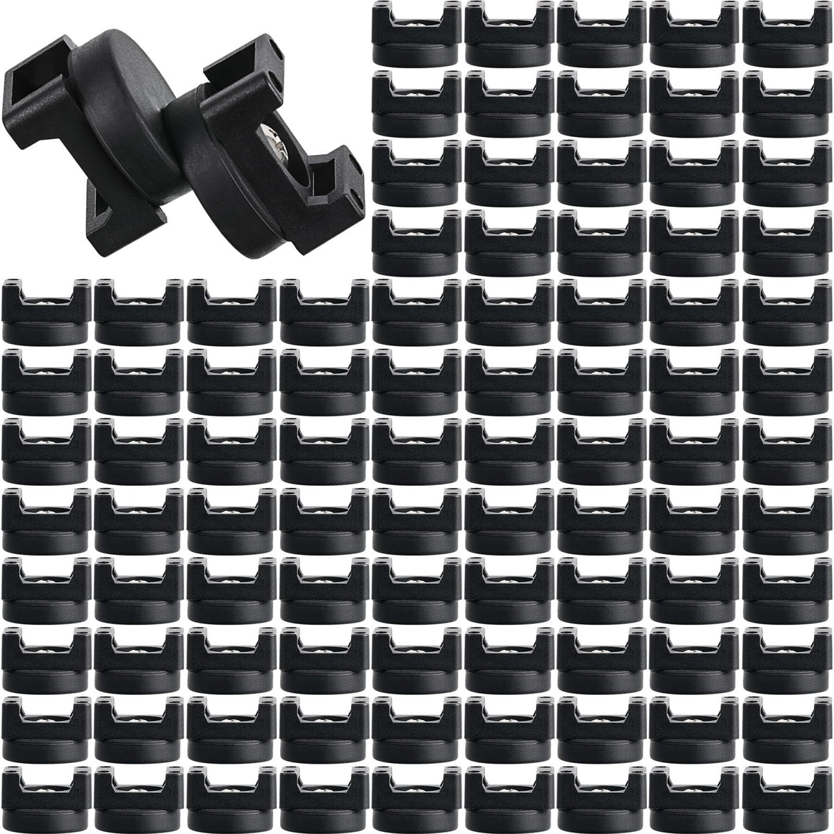 Yookeer magnetic zip-tie mount base, 150 pieces, for neat cable organization.