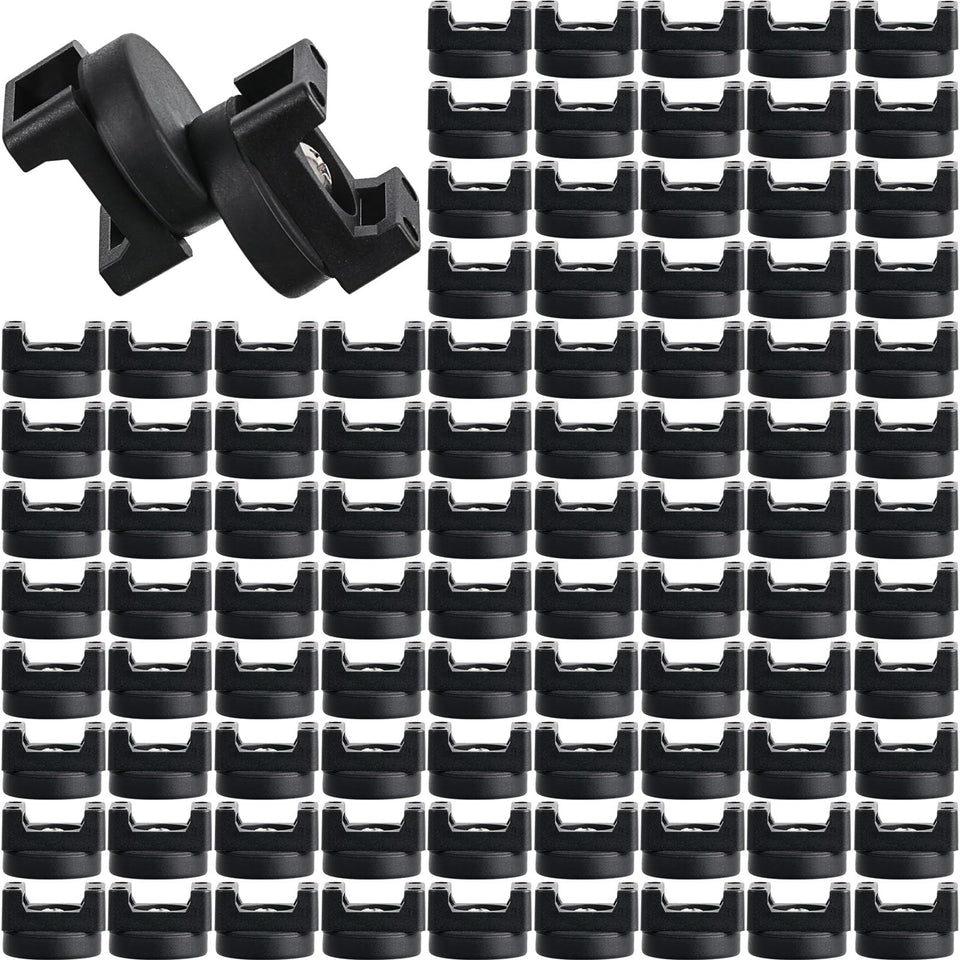 Yookeer magnetic zip-tie mount base, 150 pieces, for neat cable organization.