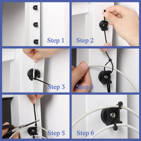 Yookeer magnetic cable holder for home, office, and classroom.