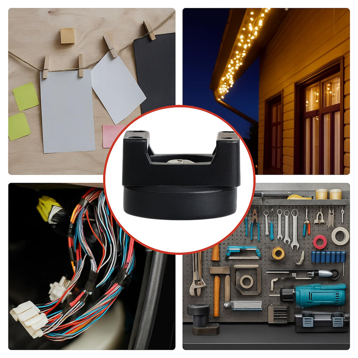 Yookeer 150-piece package ready to tidy wires and cords.