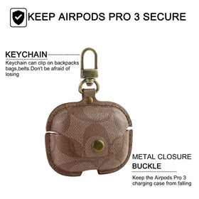 YOPLYB AirPods Pro 3 case featuring key clasp for secure carry