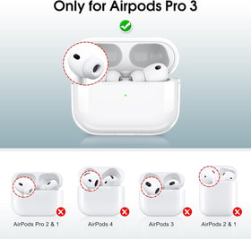 YOPLYB AirPods Pro 3 case side view showing precise cutouts for easy access