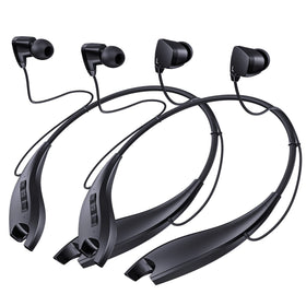YOSDOM neckband front view showing sleek shark-jaw design and comfortable fit