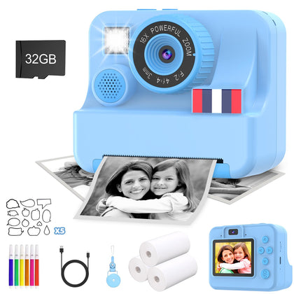 Yosfeng front view showing camera and instant print for quick keepsakes