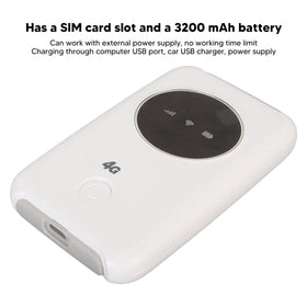 Yosoo Health Gear 4G modem side ports shown, easy connectivity options.