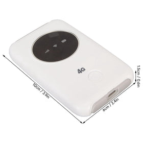 Yosoo Health Gear 4G modem in travel bag, compact portable hotspot.