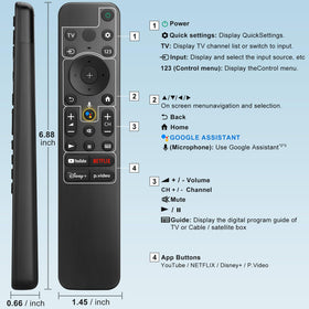 YOSUN branding on the remote for trusted Sony compatible control