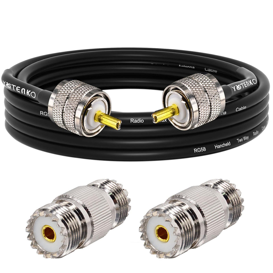YOTENKO CB antenna cable 10ft ready for stable radio setups.