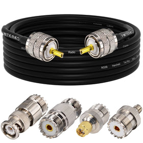 Yotenko CB coax cable 16.4 ft for reliable radio connections with minimal signal loss