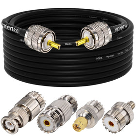 YOTENKO CB coax cable 30ft shown for stable radio signal transmission.