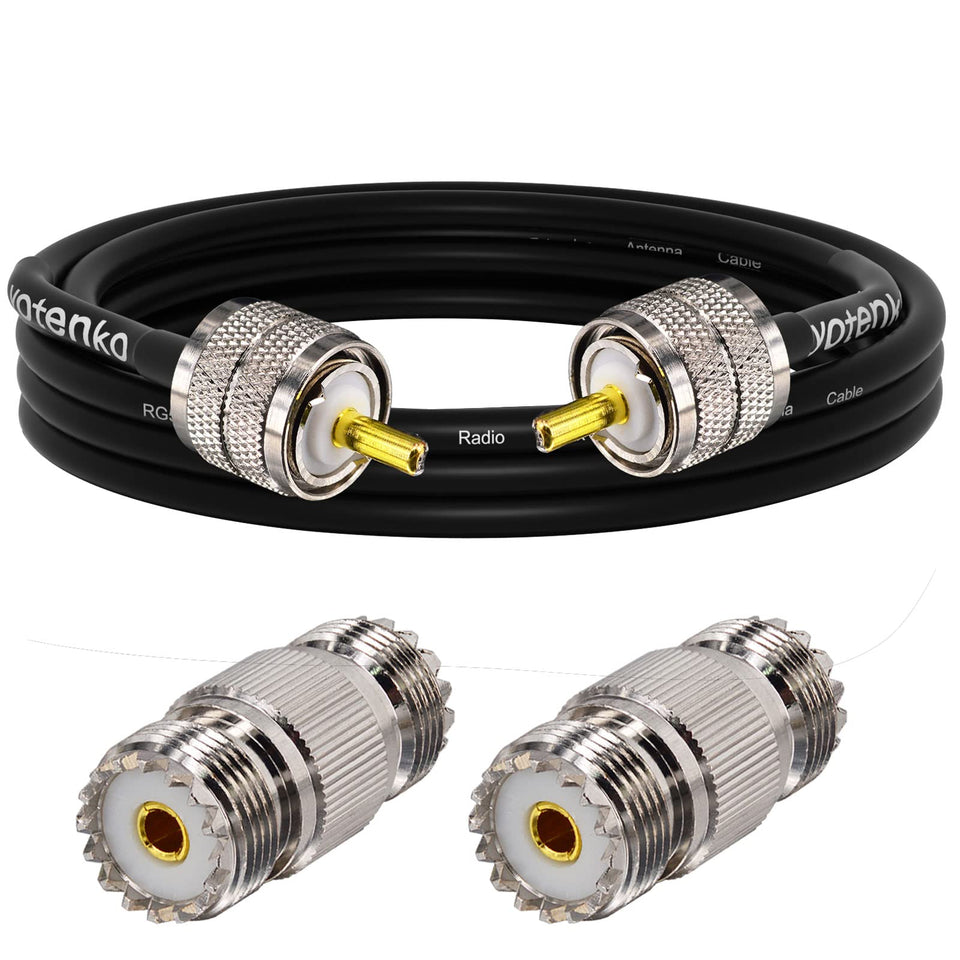 YOTENKO CB coax jumper 3.2ft durable overall cable for steady radio links.