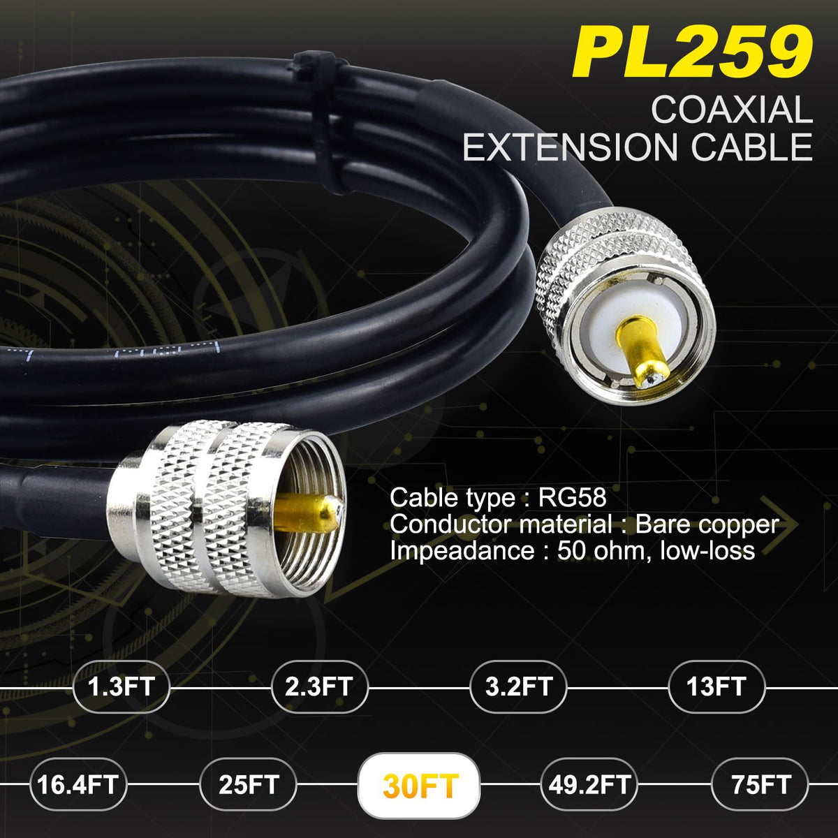 YOTENKO copper braid shield detail for improved signal protection