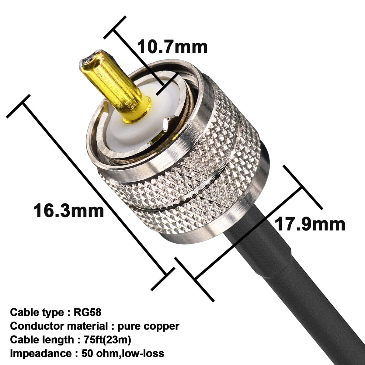 YOTENKO cable connected to a mobile radio demonstrating practical field use
