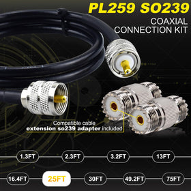YOTENKO PL259 Male-to-Male connector emphasizes firm, corrosion-resistant connections