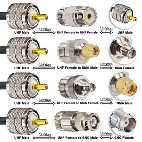 YOTENKO SO239 to SMA male adapter enables flexible radio connections.