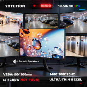 YOTETION monitor at 75Hz delivers smooth motion for gaming and video.