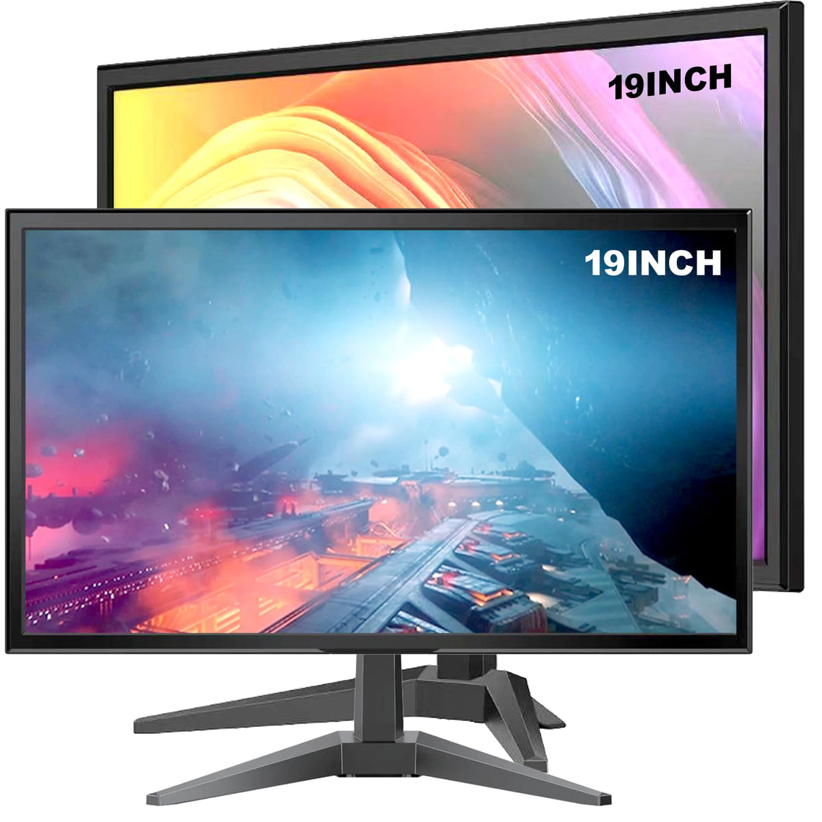YOTETION 19 inch monitor front view offering crisp visuals for home and office