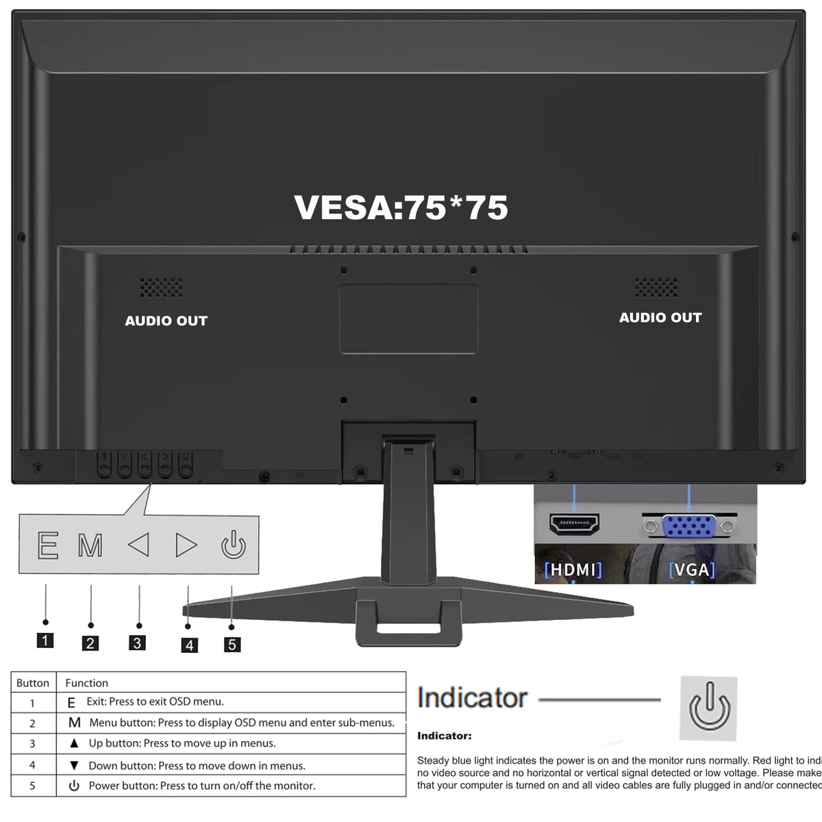 YOTETION compact monitor delivers responsive visuals for gaming and browsing