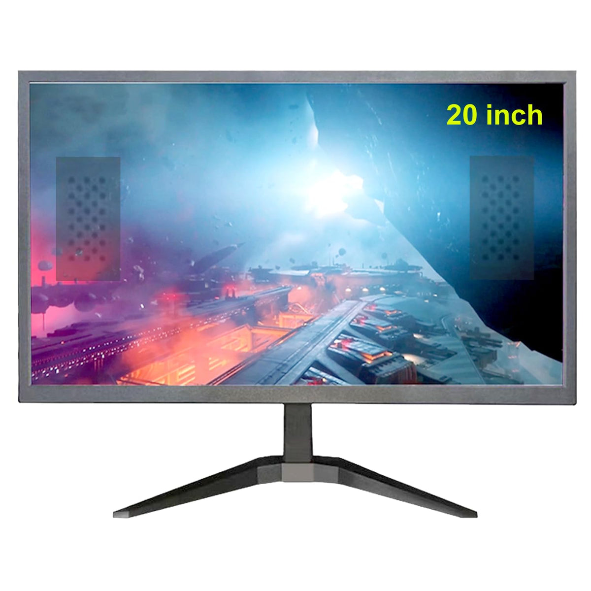 YOTETION 20-inch monitor setup on desk with slim LED screen.