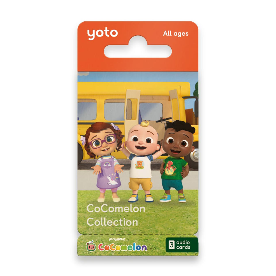 Yoto CoComelon Wheels on the Bus card for screen-free playtime and sing-alongs