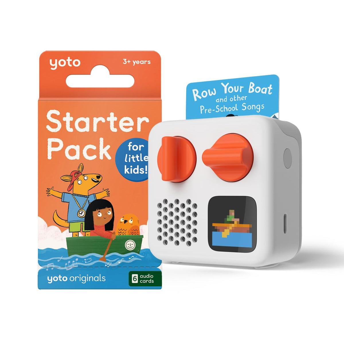Yoto Mini 2024 edition display lights up stories for kids.
