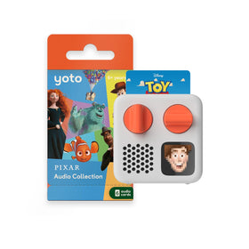 Yoto Mini Disney Pixar bundle features a compact player for screen-free storytelling on the go.