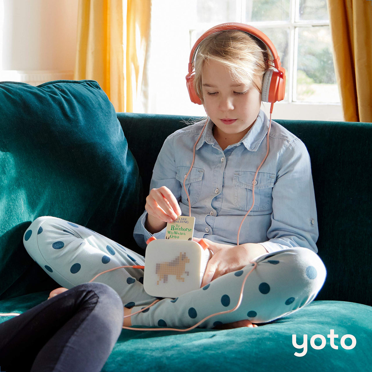 Yoto wired headphones daisy chain sharing for audio with friends.