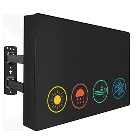 YOTOM outdoor TV cover with remote pocket protects a 42-inch TV from weather