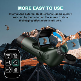 YOTOMIGUO smart telescope dual displays support shared daytime viewing and learning