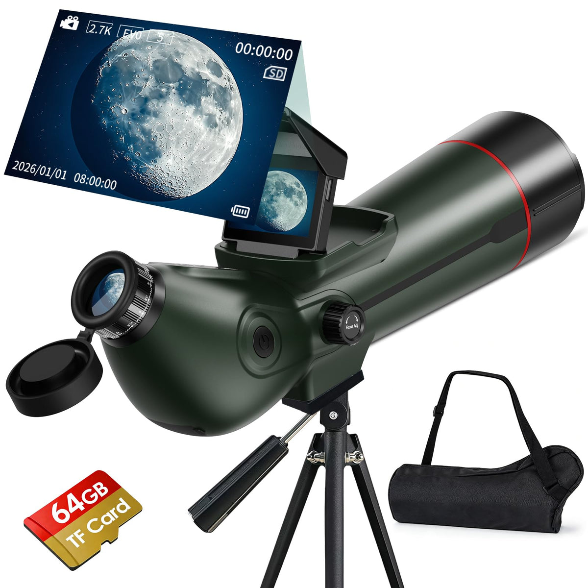 YOTOMIGUO smart telescope external 3-inch screen enables real-time stargazing for the family
