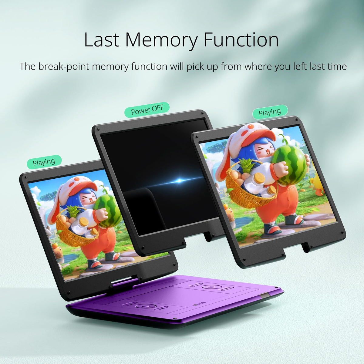 YOTON 5000mAh battery supports 4-6 hours of playback on the go.