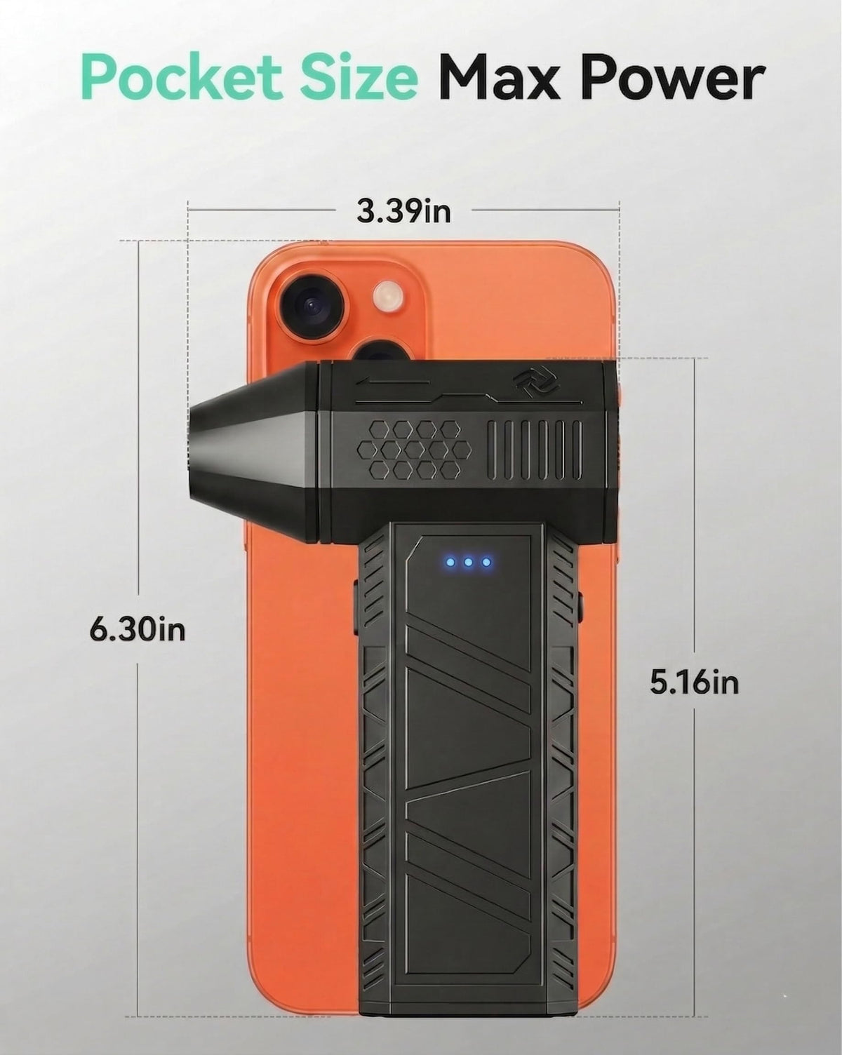 Ultra-lightweight YOTON cordless duster held in hand