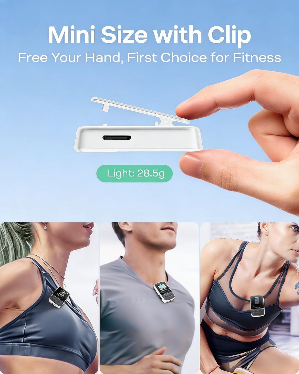 Yoton MP3 Player with Bluetooth 5.2 for stable wireless listening