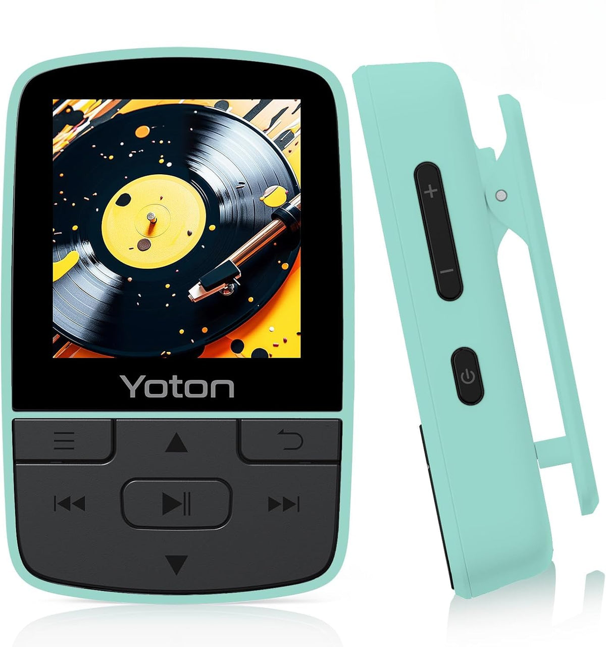 YOTON MP3 player clip-on design for secure workouts and commutes