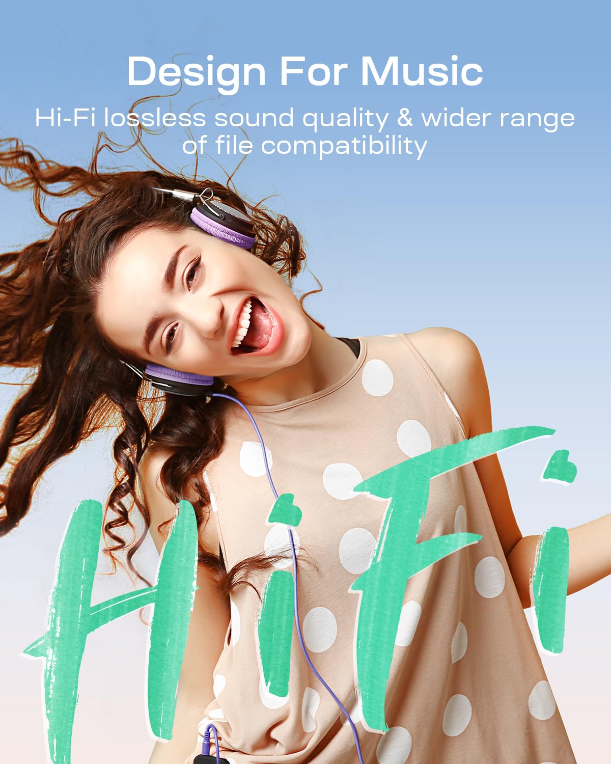 Yoton MP3 Player expandable 64GB storage for a large library