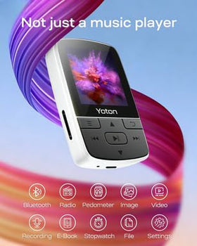 Yoton MP3 Player FM radio display for live stations on the go