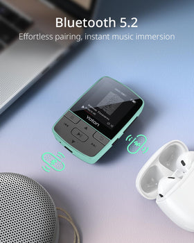 YOTON MP3 player in green offers a vibrant fitness accessory