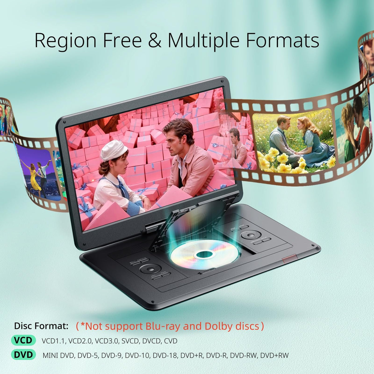 YOTON multi-format playback handles discs and USB/SD media