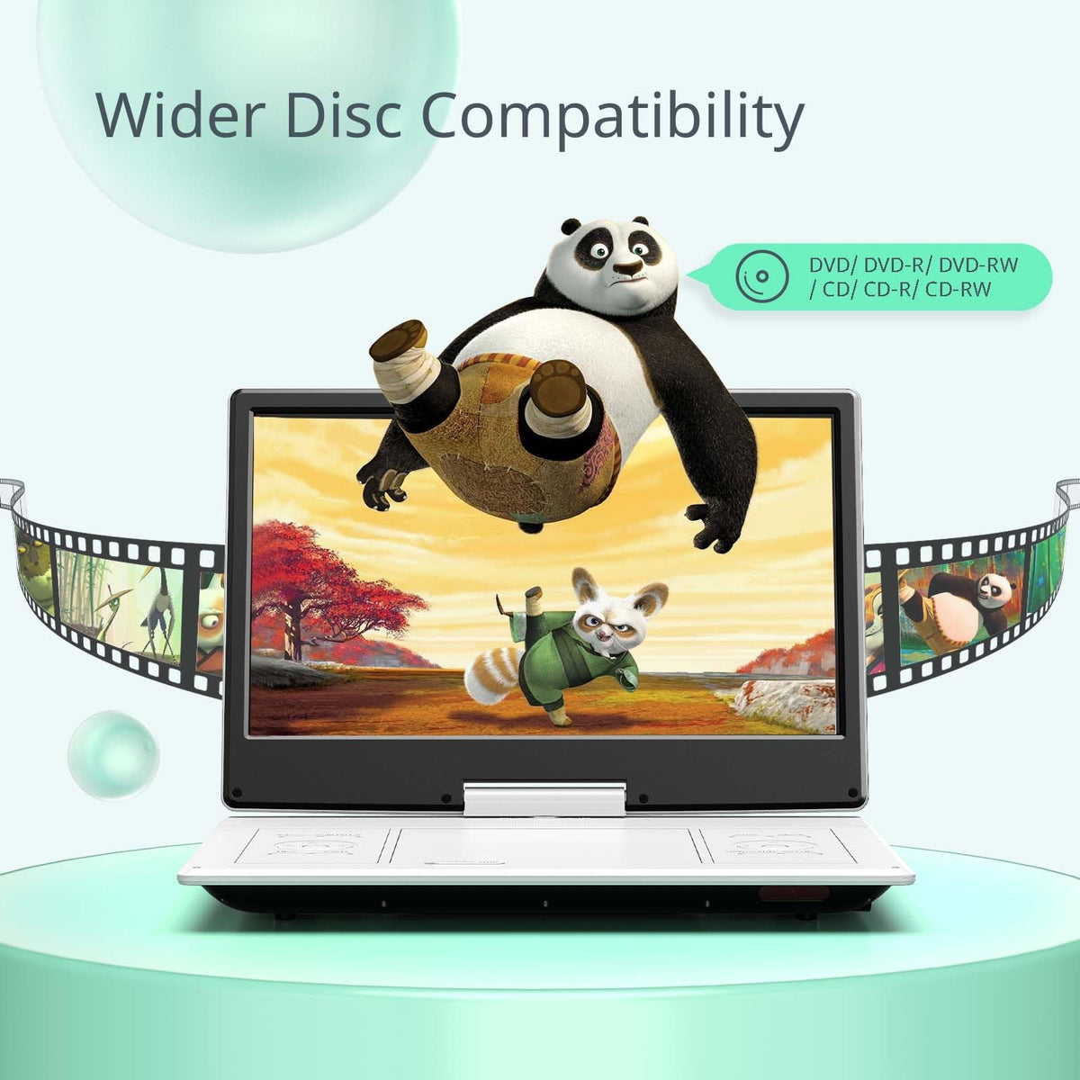YOTON side ports with USB and SD visible, simplifies media playback